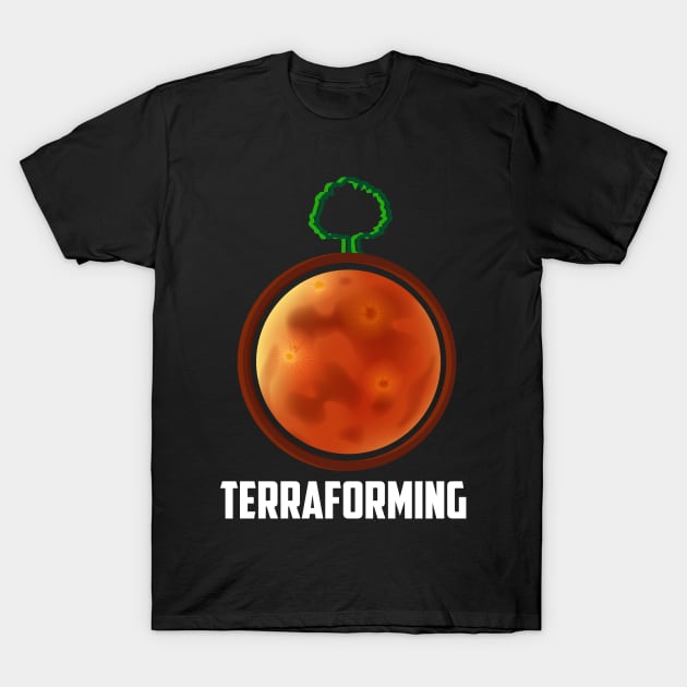 Terraforming Mars - Single Tree Terraformed - Board Game - Tabletop Gaming T-Shirt by MeepleDesign